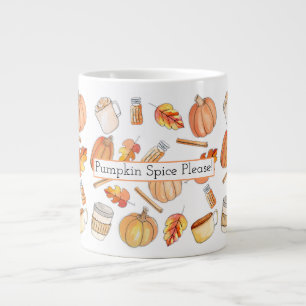 Caneca De Café Grande Pumpkin Spice