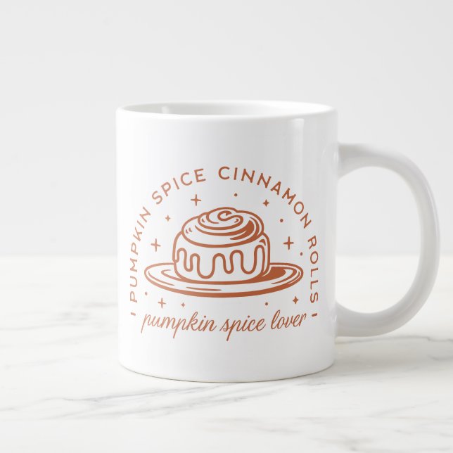 Caneca De Café Grande Pumpkin Spice Cinnamon Rolls (Direita)