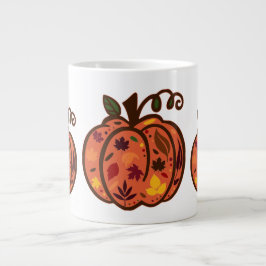 Caneca De Café Grande Pumpkins de Queda