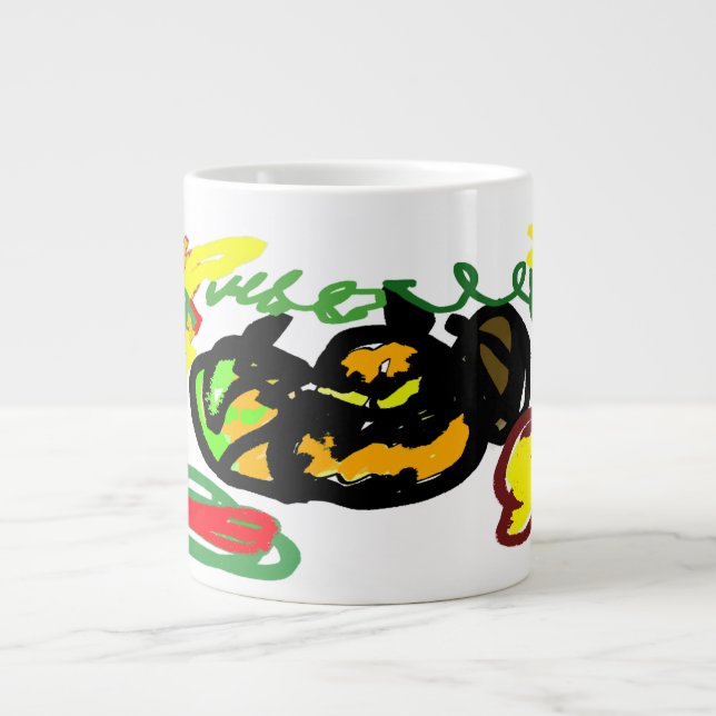 Caneca De Café Grande Pumpkins legal (Frente)