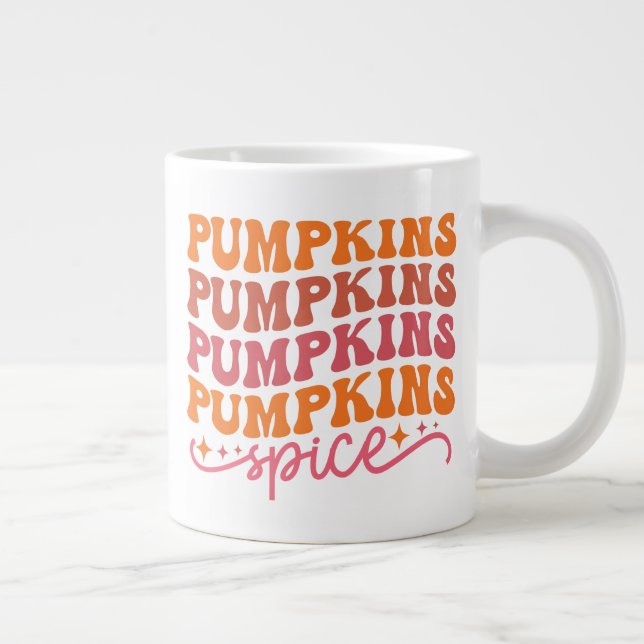 Caneca De Café Grande Pumpkins Pumpkins Pumpkins Pumpkins Pumpkins Spice (Direita)