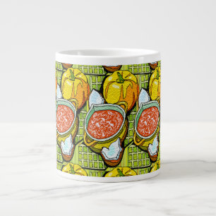 Caneca De Café Grande Pumpkins, Sopa e Fundo Raspado
