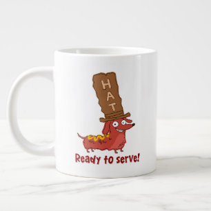 Caneca De Café Grande Punição de Cachorro Quente Dachshund