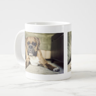 Caneca De Café Grande Pup in-a-box Fawn