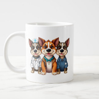 Caneca De Café Grande Puppies 