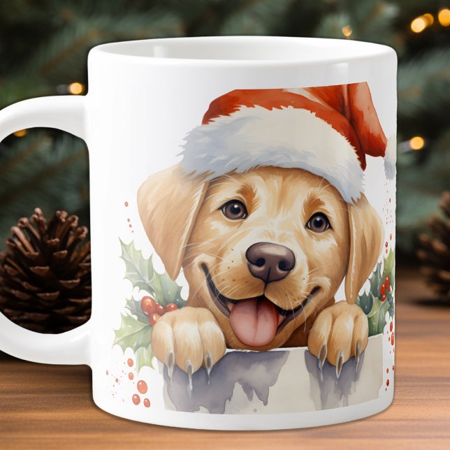 Caneca De Café Grande Pupppy Dog Amarelo Labrador Retriever (Criador carregado)