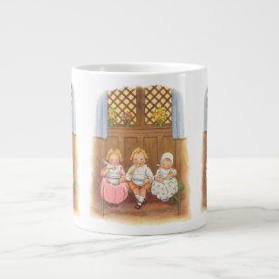 Caneca De Café Grande Puré de Ervilhas Vintage Quente Rima Infantil Clás