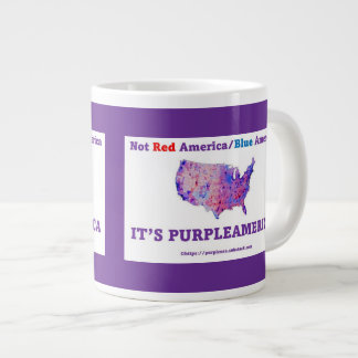 Caneca De Café Grande Púrpura-América Jumbo Café Mug