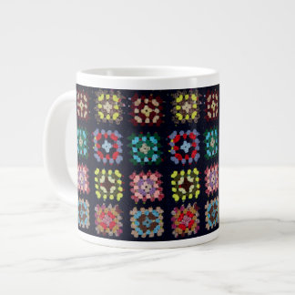 Caneca De Café Grande Quadrados de avó