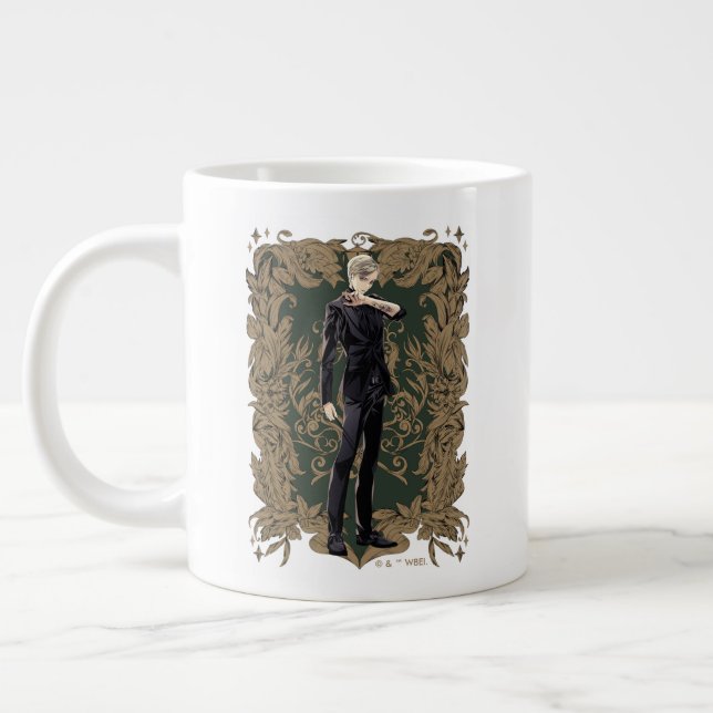 Caneca De Café Grande Quadro de Ornamentado Anime Draco Malfoy (Esquerda)