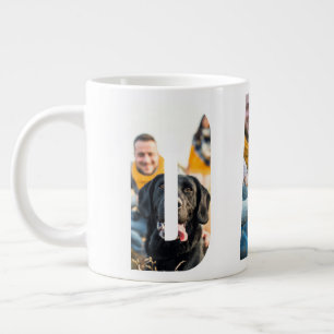 Caneca De Café Grande Quadros de Fotos Personalizáveis para o Dia dos Pa