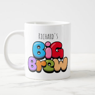 Caneca De Café Grande Qualquer Nome Grande Boca Gigante De Café
