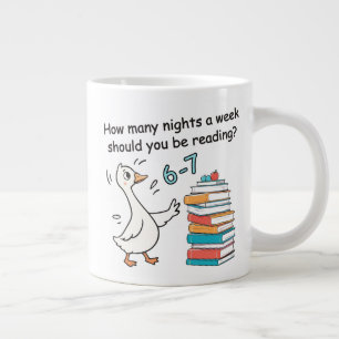 Caneca De Café Grande Quantas Noites por Semana Você Deve Ler 6-7