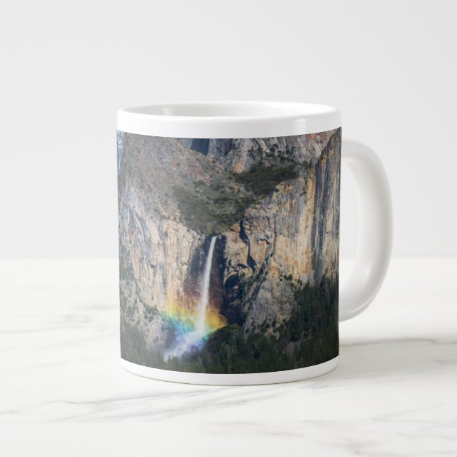 Caneca De Café Grande Quedas | Couve-Brida Caceiras Yosemite California (Frente Esquerda)