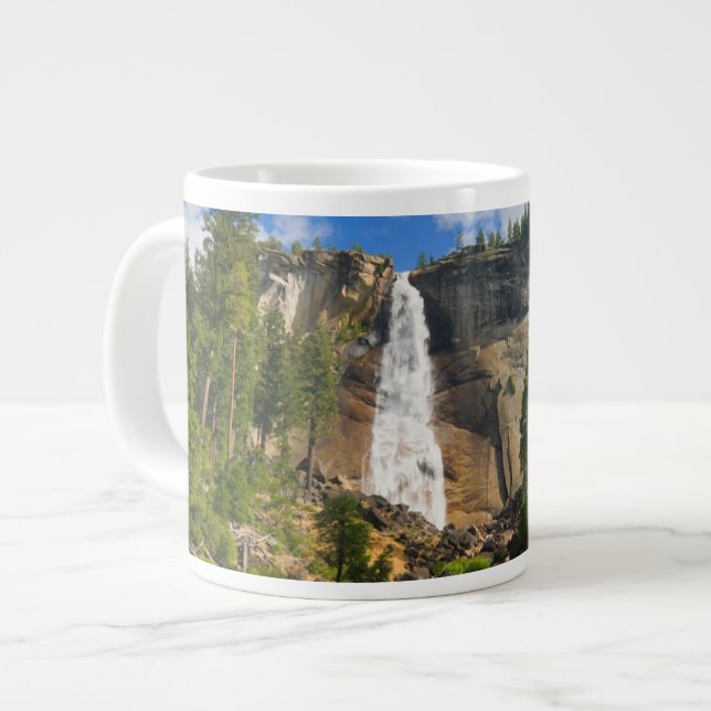 Caneca De Café Grande Quedas | Parque Nacional Yosemite (Frente Esquerda)