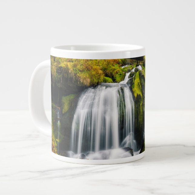 Caneca De Café Grande Quedas | Triberg Waterfall, Alemanha (Frente Esquerda)