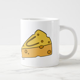 Caneca De Café Grande Queijo Fofinho Sorriso
