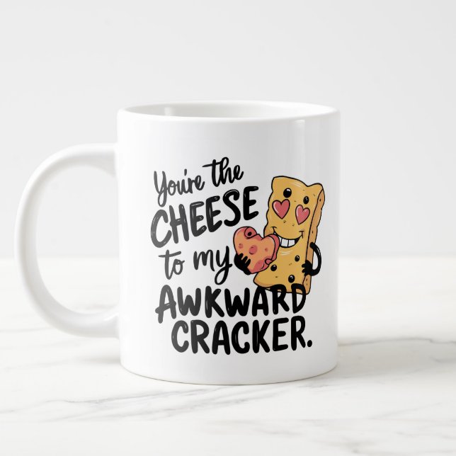 Caneca De Café Grande Queijo para o meu awkward | Namorados engraçado e  (Esquerda)