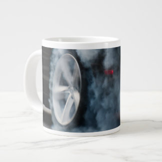 Caneca De Café Grande Queimada de carro preto
