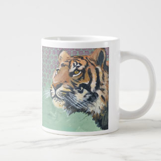 Caneca De Café Grande Queimando Forte