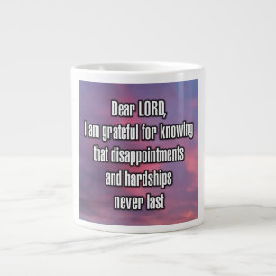Caneca De Café Grande Querido SENHOR, sou grato por saber que... Mug
