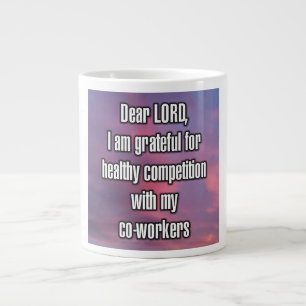 Caneca De Café Grande Querido SENHOR, sou grato por uma competição saudá