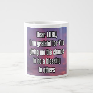 Caneca De Café Grande Querido SENHOR, sou grato por Você me dar... Canec