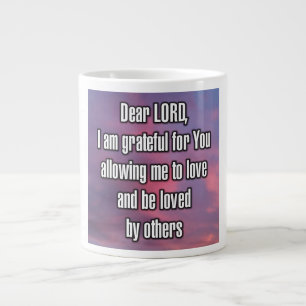 Caneca De Café Grande Querido SENHOR, sou grato por Você permitir... Can