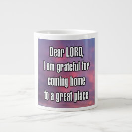 Caneca De Café Grande Querido SENHOR, sou grato por voltar para casa par
