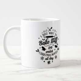 Caneca De Café Grande Quero Assar/Cotação de Natal/ Mug Personalizado