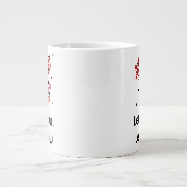 Caneca De Café Grande Quiet Holiday Mug – Calm Hot Chocolate Cup (Frente)