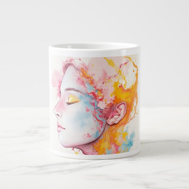 Caneca De Café Grande Radiação interna (Frente)