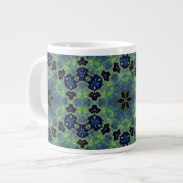 Caneca De Café Grande Radiant Fractal Symphony