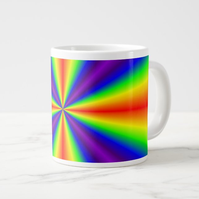 Caneca De Café Grande Rainbow Cross (Frente Esquerda)