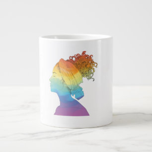 Caneca De Café Grande Rainbow Life, Mulher, Liberdade