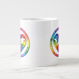 Caneca De Café Grande Rainbow Soul Circle