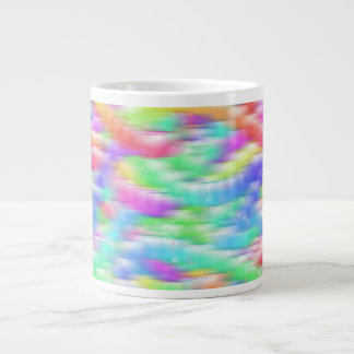 Caneca De Café Grande Rainbow sparkle bubbles