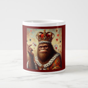 Caneca De Café Grande Rainha dos Corações Bigfoot