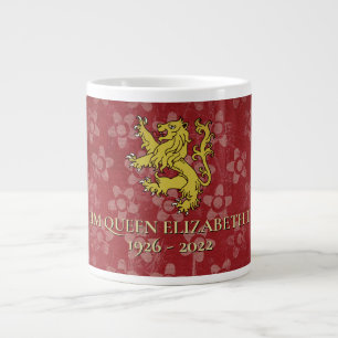 Caneca De Café Grande Rainha Isabel II 1926-2022 Jumbo Mug