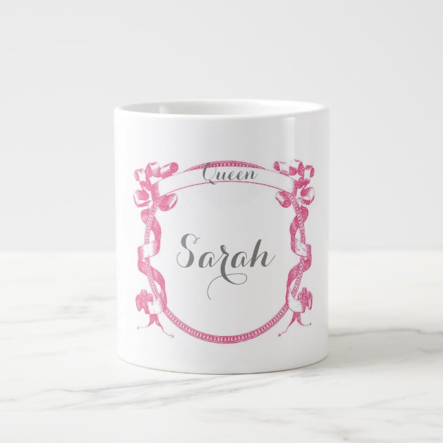 Caneca De Café Grande Rainha Mug Personalizada (Frente)