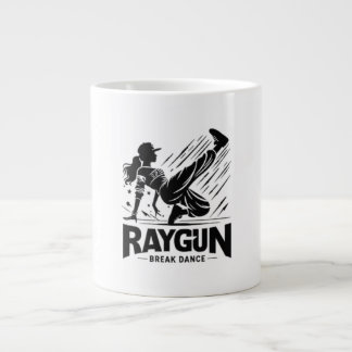 Caneca De Café Grande Raio Raygun, revólver, dança