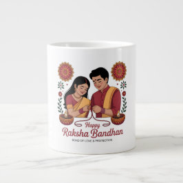 Caneca De Café Grande Raksha Bandhan Specialty Mug