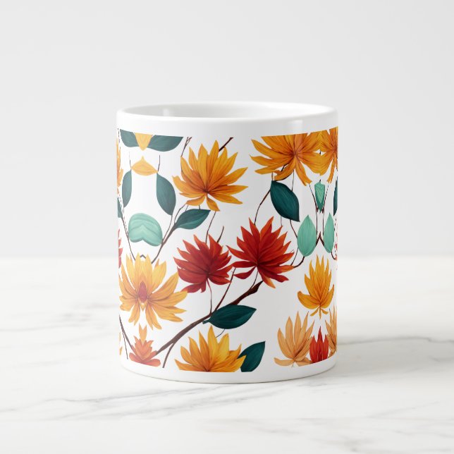 Caneca De Café Grande Ramificações brilhantes - Design de Mug Jumbo Espe (Frente)