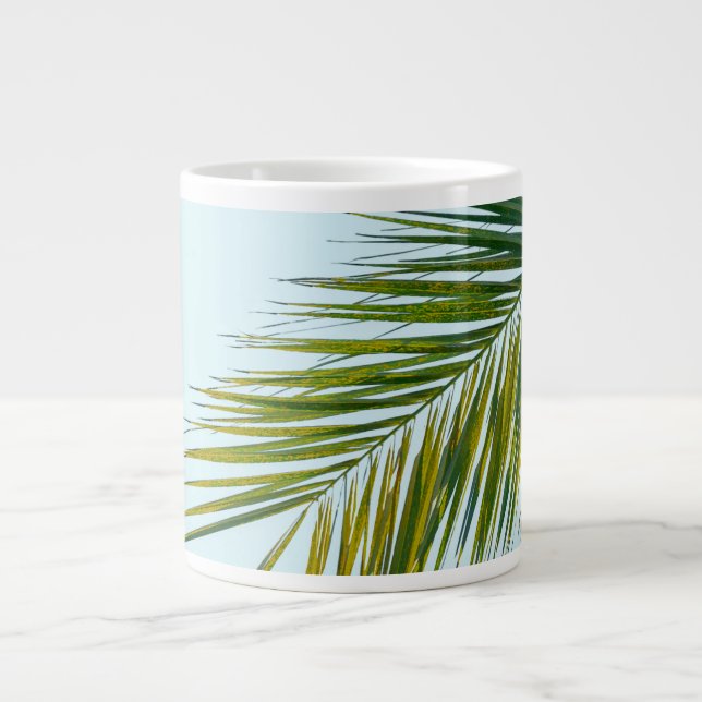 Caneca De Café Grande ramo de palmeira (Frente)