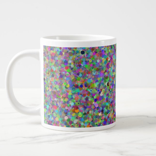 Caneca De Café Grande Random Dot 20oz Mug (Esquerda)
