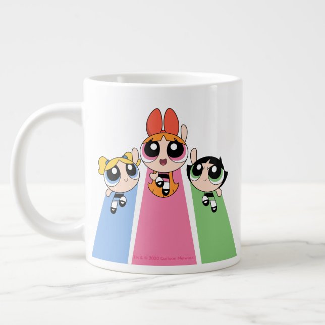 Caneca De Café Grande Raparigas Powerpuff Voam Alto (Esquerda)