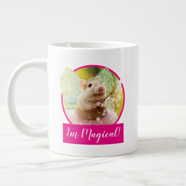 Caneca De Café Grande Rato da Princesa Fada (Esquerda)