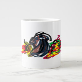 Caneca De Café Grande Raven relaxe outono