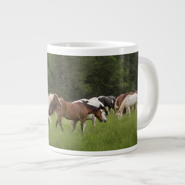 Caneca De Café Grande Rebanho de cavalos, Tennessee (Frente Esquerda)