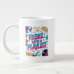Caneca De Café Grande Rebelde Com Uma Playlist – Amante Da Música Retro